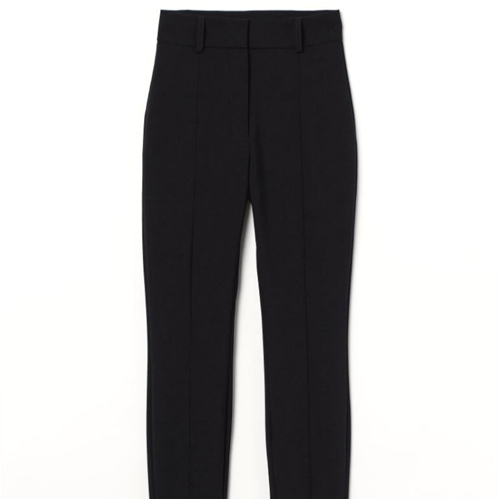 Zip hem pants black